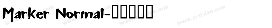 Marker Normal字体转换